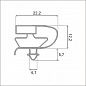 Уплотнительная резина для холодильной камеры Ариада / Ariada R750MS(СТЕКЛЯННАЯ ДВЕРЬ) 157*76.5
